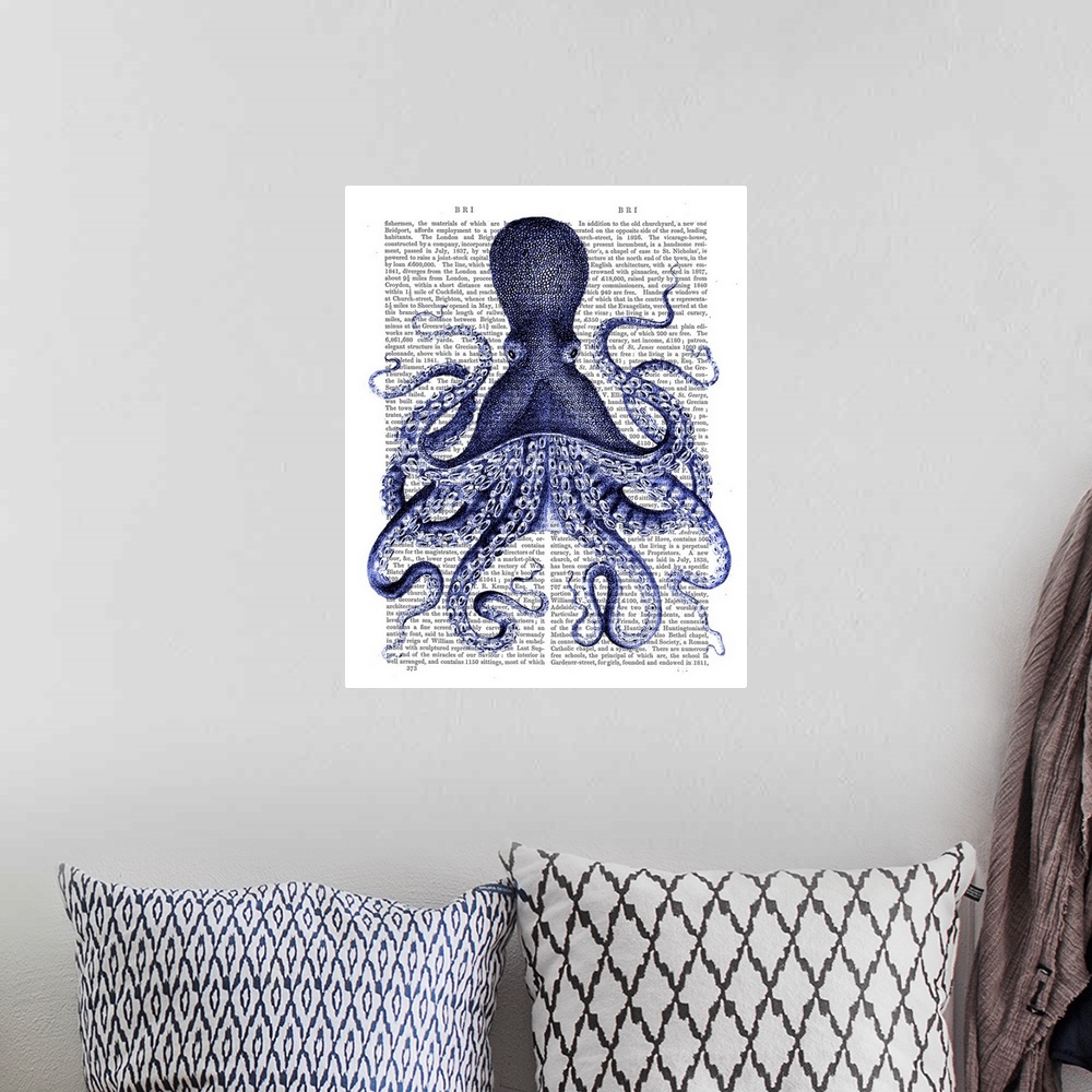 A bohemian room featuring Blue Octopus III