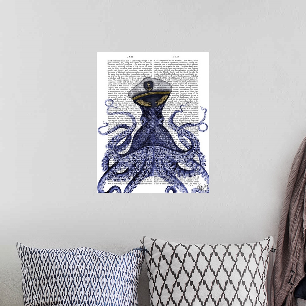 A bohemian room featuring Captain Octopus