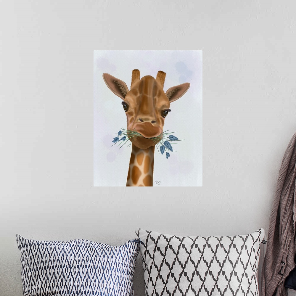 A bohemian room featuring Chewing Giraffe 2