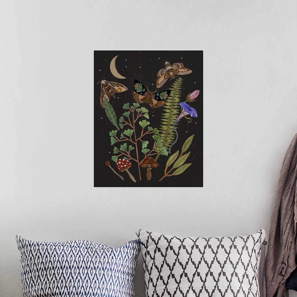A bohemian room featuring Dark Forest I