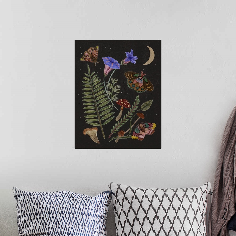 A bohemian room featuring Dark Forest II