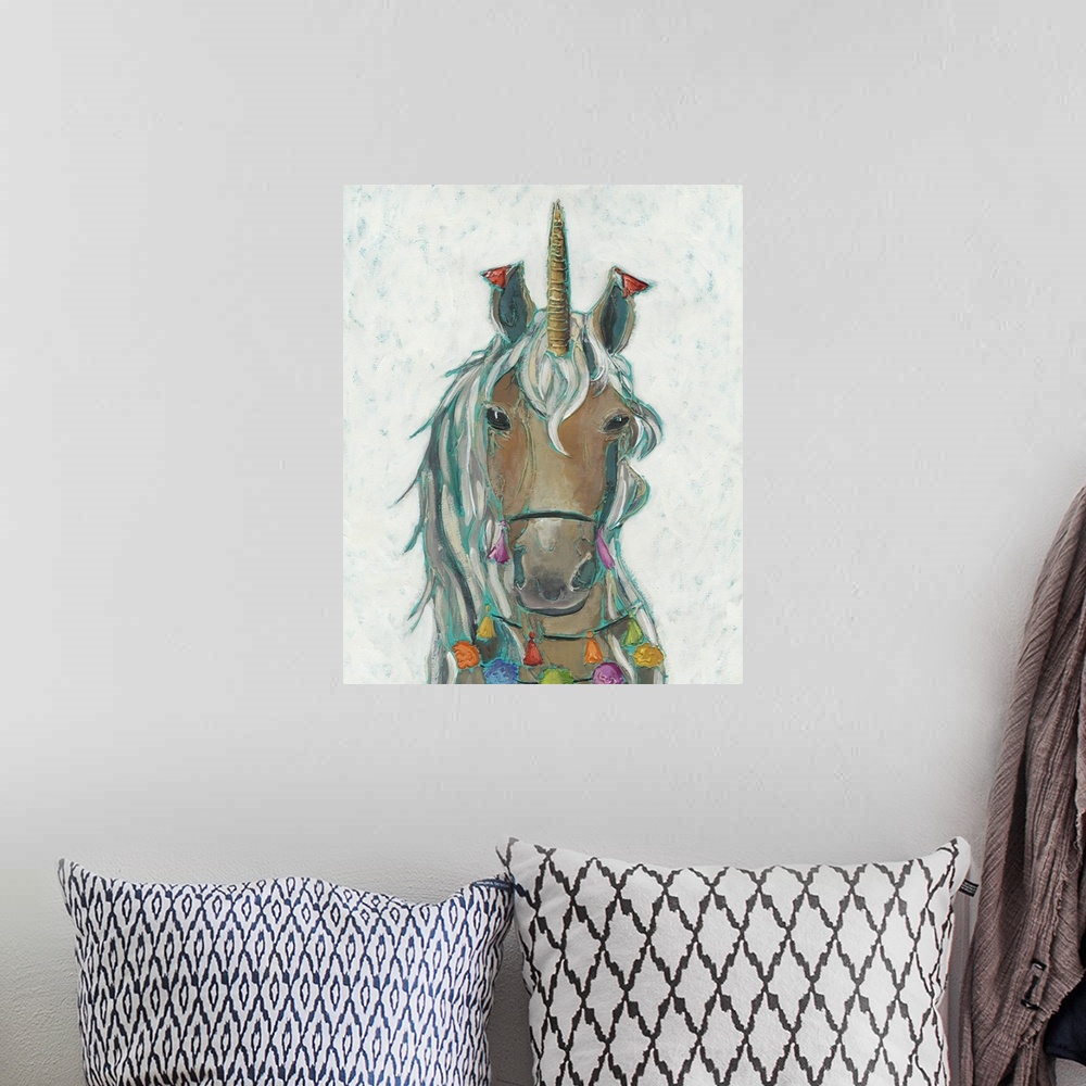 A bohemian room featuring Fiesta Unicorn II