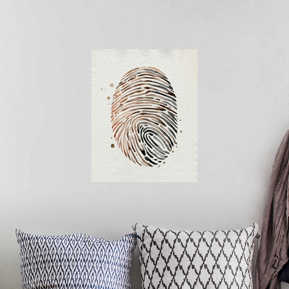 A bohemian room featuring Finger Print I