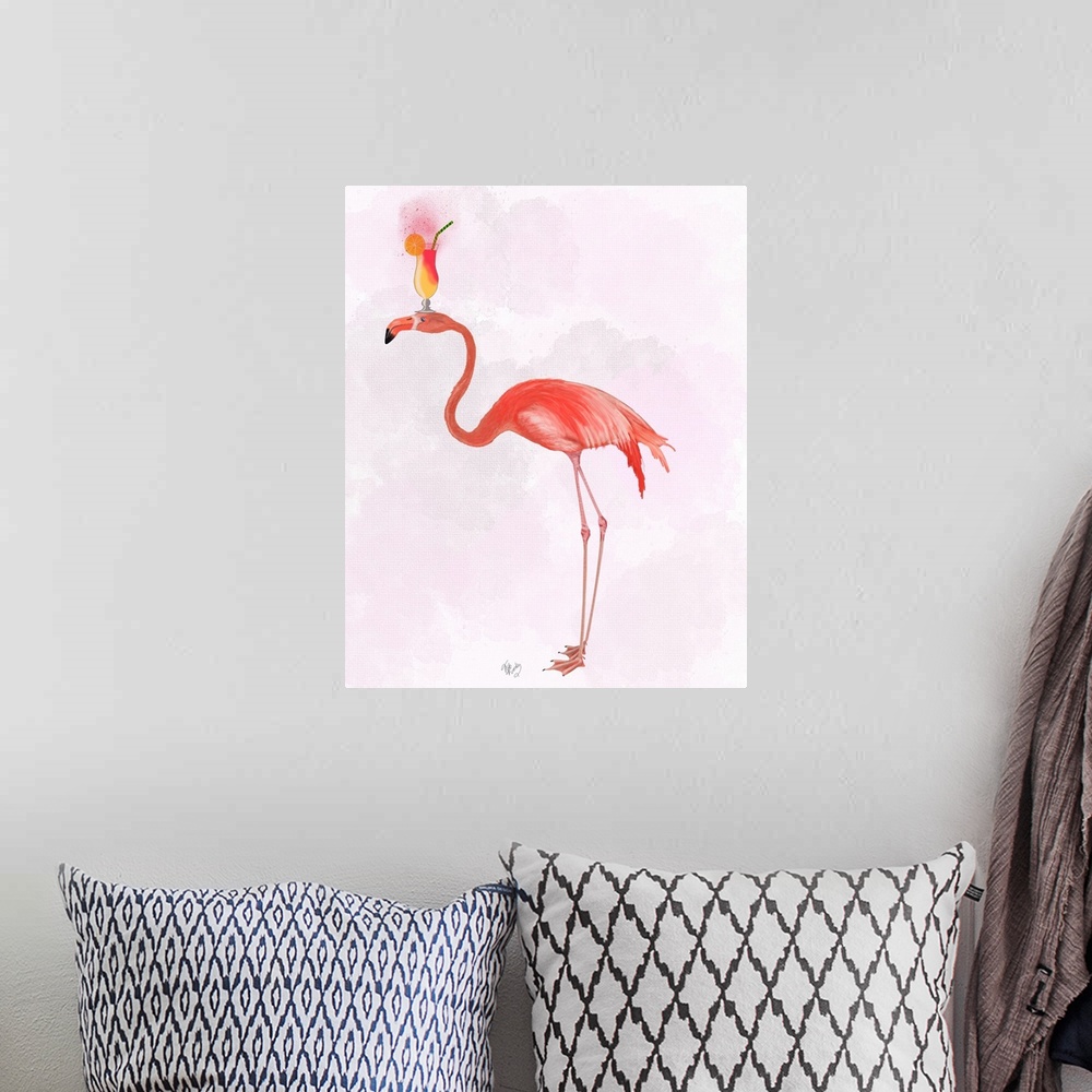 A bohemian room featuring Flamingo and Cocktail 4