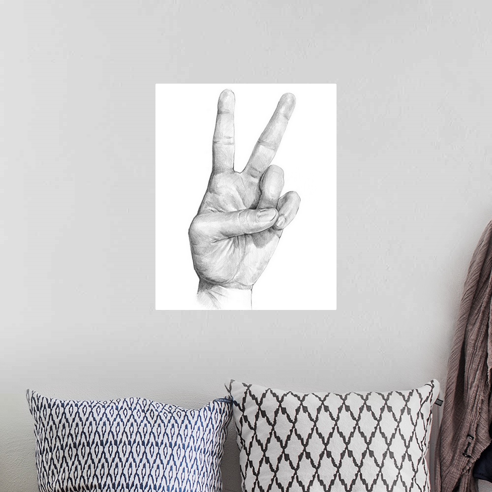A bohemian room featuring Hand Signs II