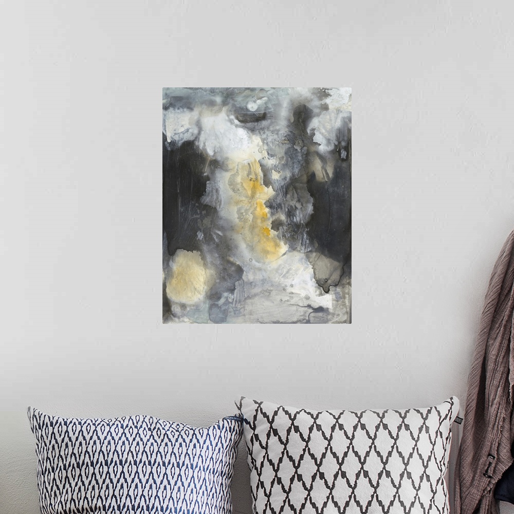 A bohemian room featuring Iris Abstract II