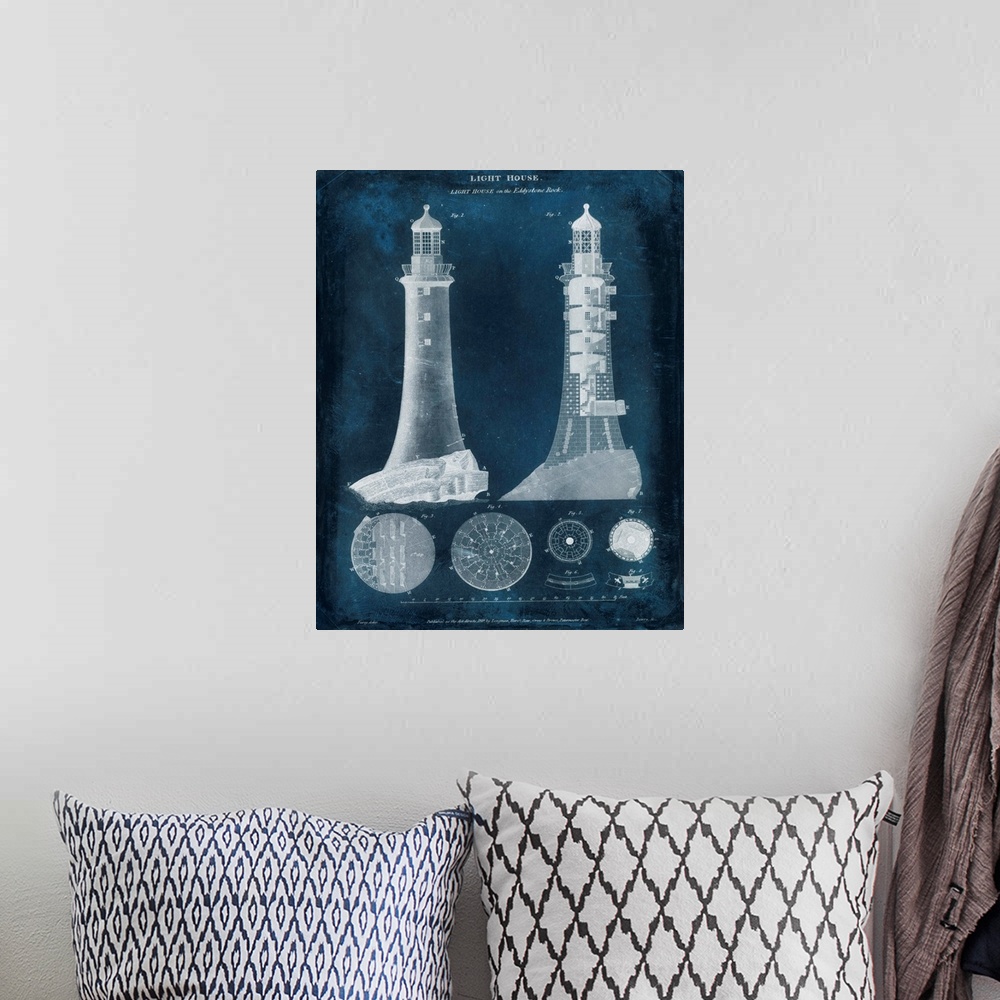 A bohemian room featuring Lighthouse Blueprint