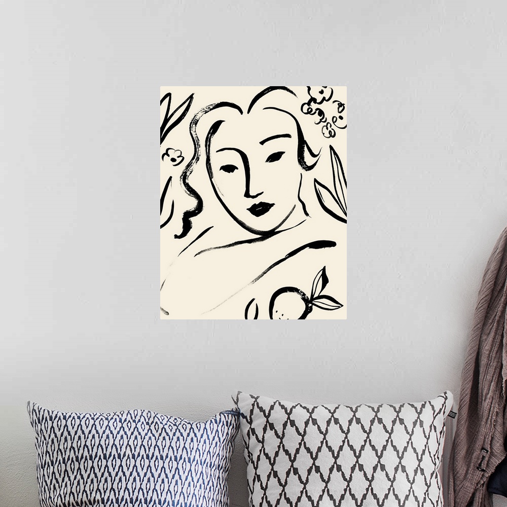 A bohemian room featuring Matisse's Muse Portrait I
