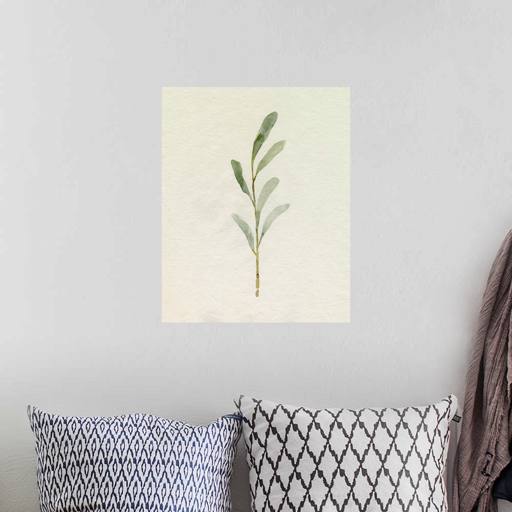 A bohemian room featuring Olive Leaves II