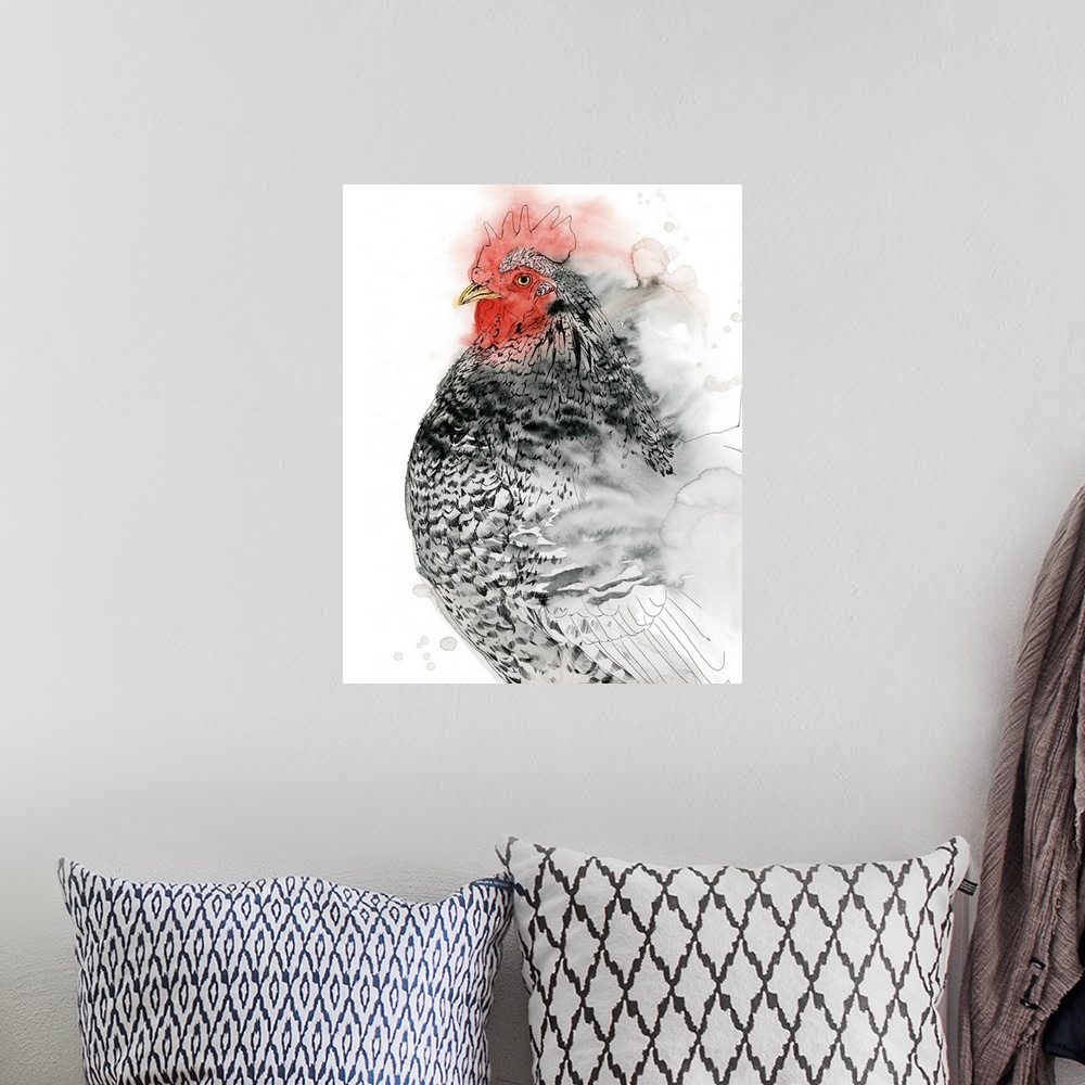 A bohemian room featuring Plymouth Rooster I