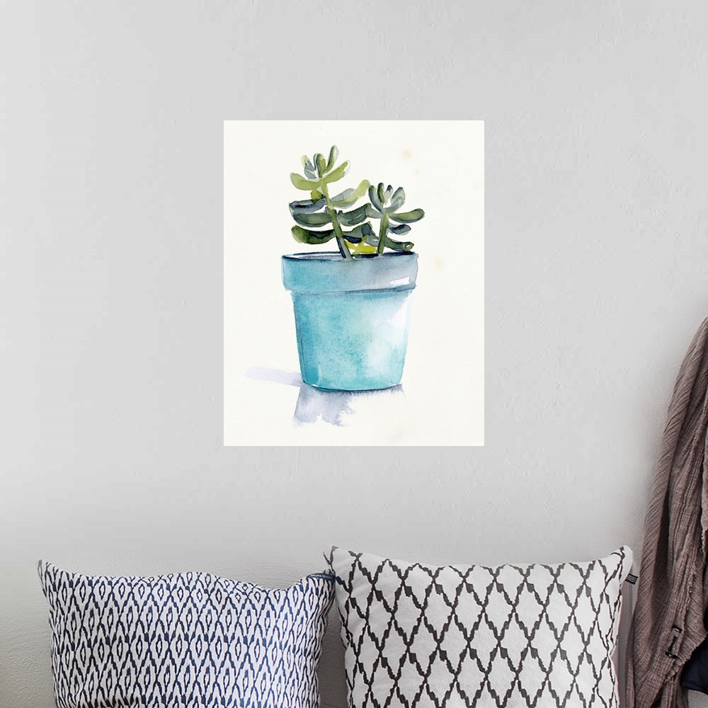 A bohemian room featuring Potted Succulent II