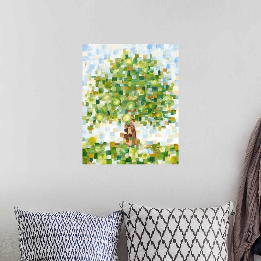 A bohemian room featuring Quilted Tree II