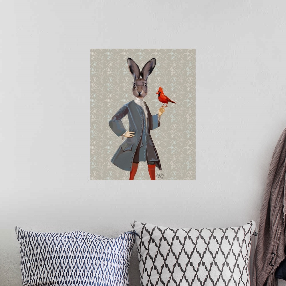 A bohemian room featuring Rabbit And Bird