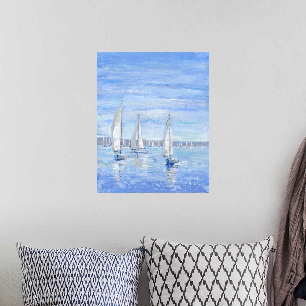 A bohemian room featuring Sailing Close To The Wind II