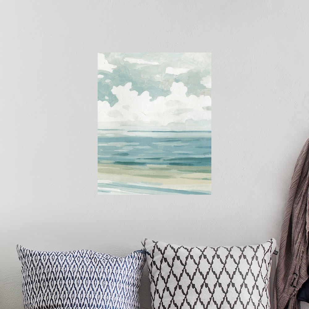 A bohemian room featuring Soft Pastel Seascape II