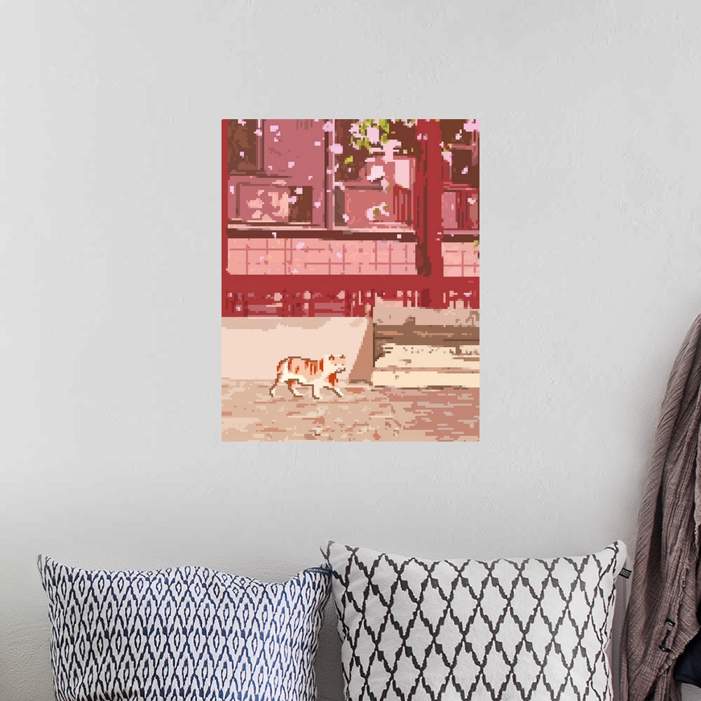 A bohemian room featuring Spring Cat I
