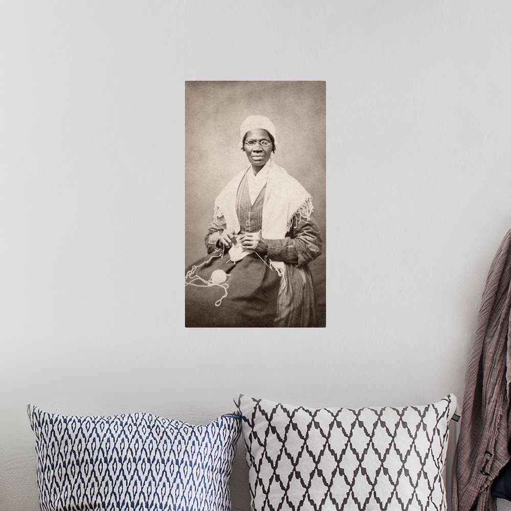 A bohemian room featuring SOJOURNER TRUTH (c1797-1883). Born Isabella Baumfree. American abolitionist and women's rights ac...