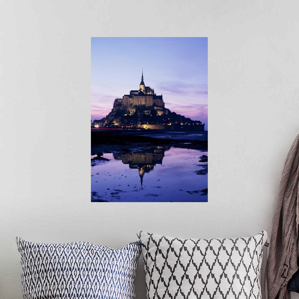 A bohemian room featuring Mont St Michel, Brittany, France