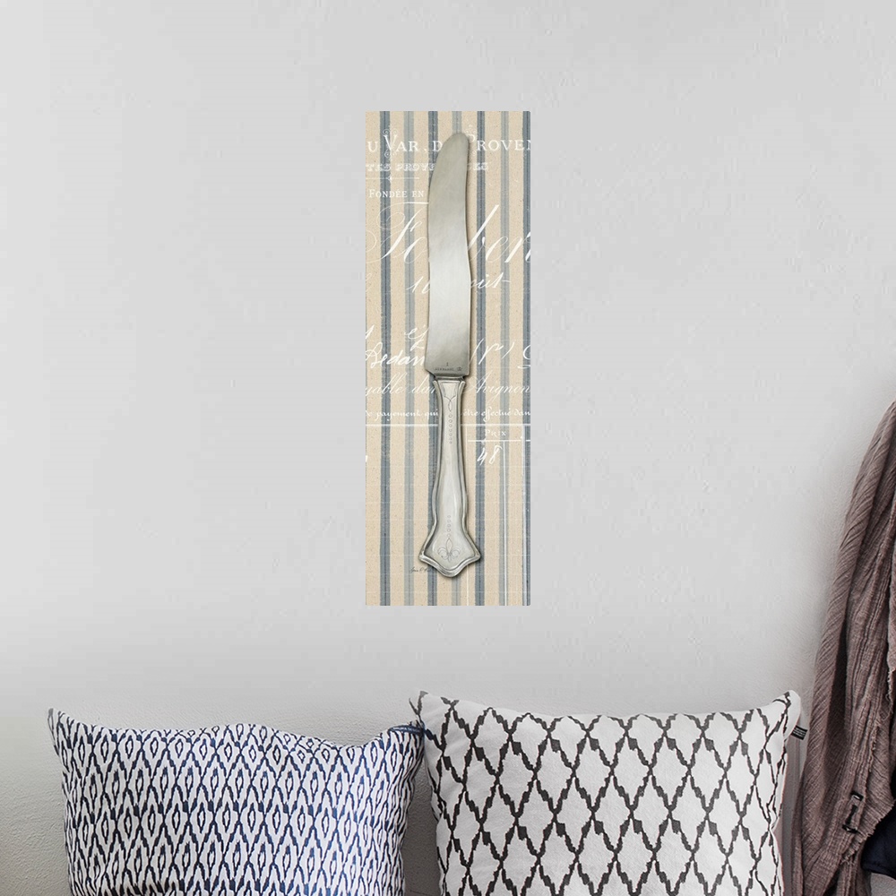 A bohemian room featuring Pin Stripe Knife
