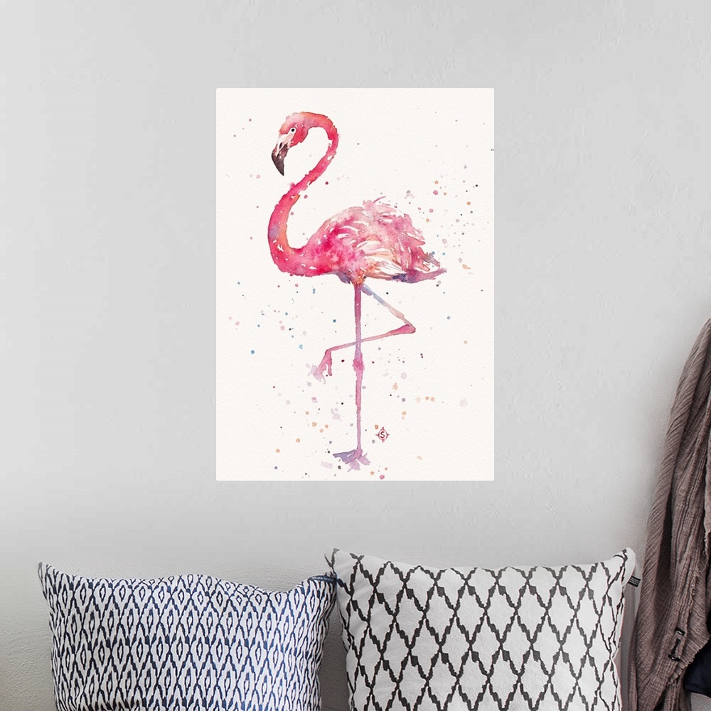 A bohemian room featuring A Flamingos Fancy