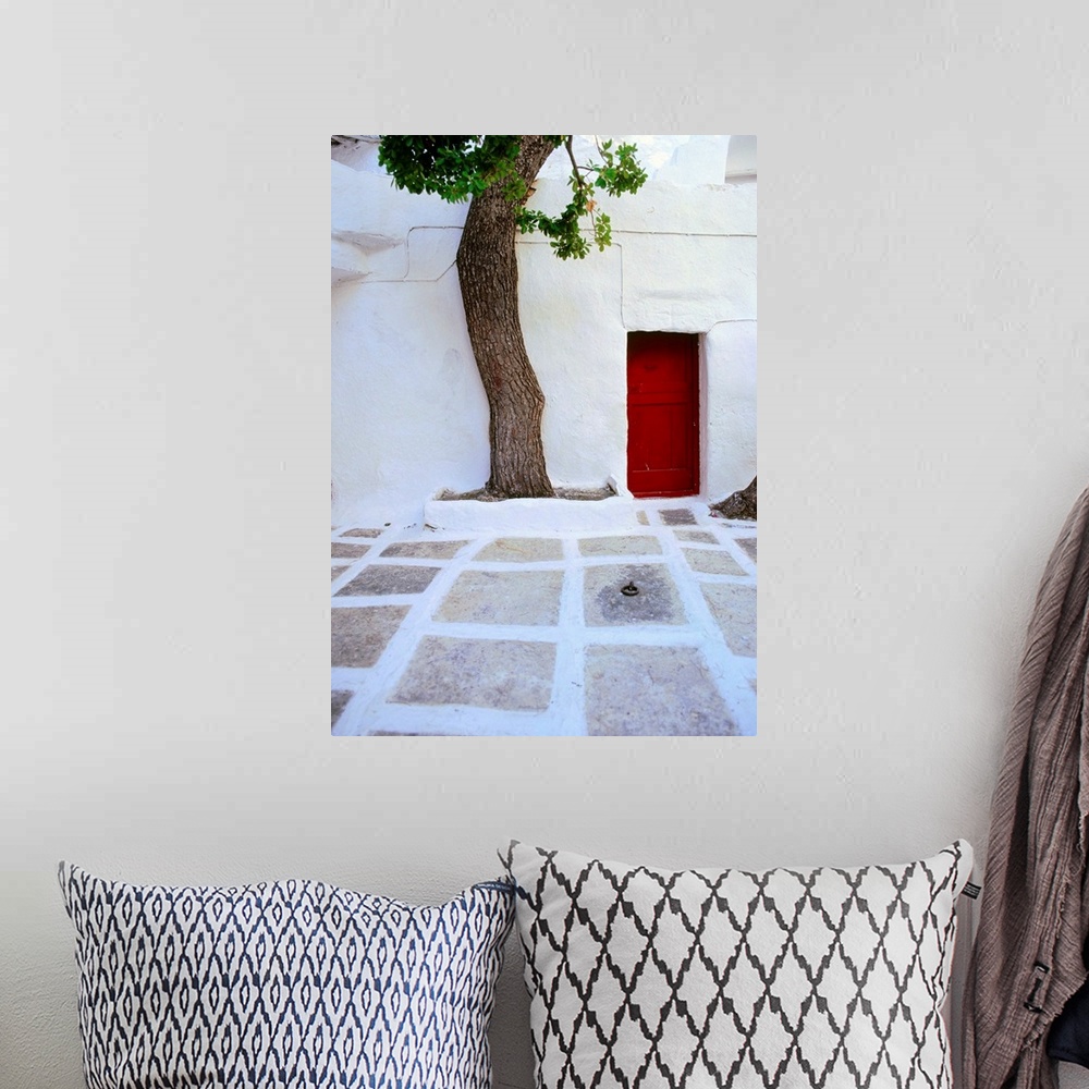 A bohemian room featuring Greece, Cyclades, Serifos, Moni Taxiarchon Monastery