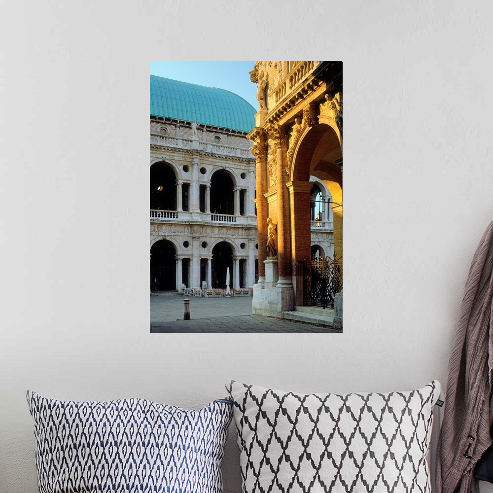 A bohemian room featuring Italy, Veneto, Vicenza, Piazza dei Signori, Basilica, architect Palladio