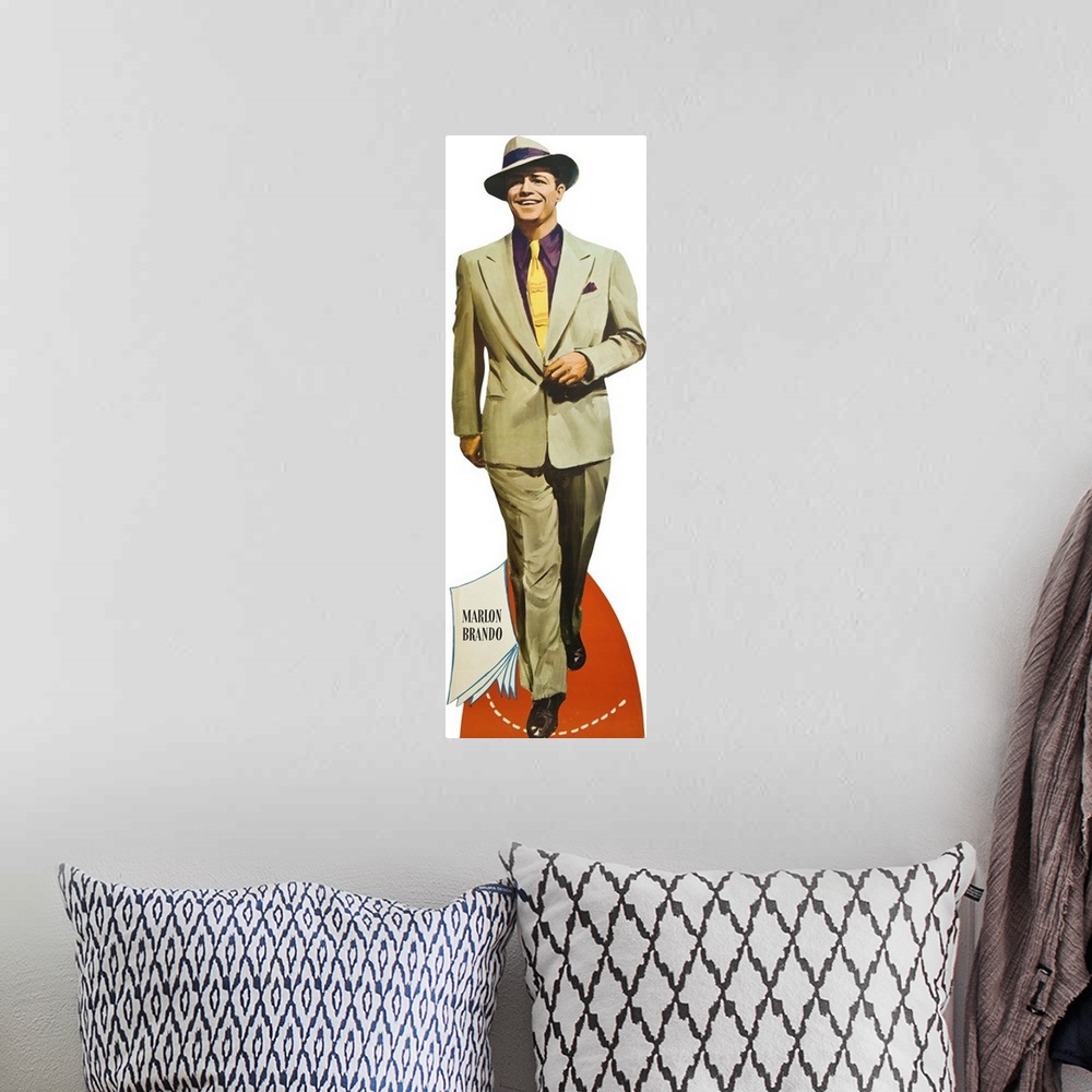 A bohemian room featuring Marlon Brando in Guys And Dolls - Advertising Artwork