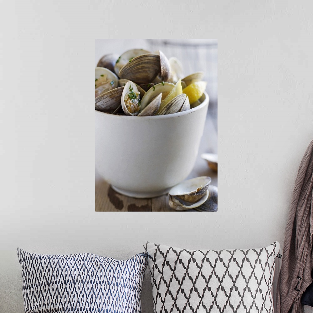 A bohemian room featuring Bowl of Clams