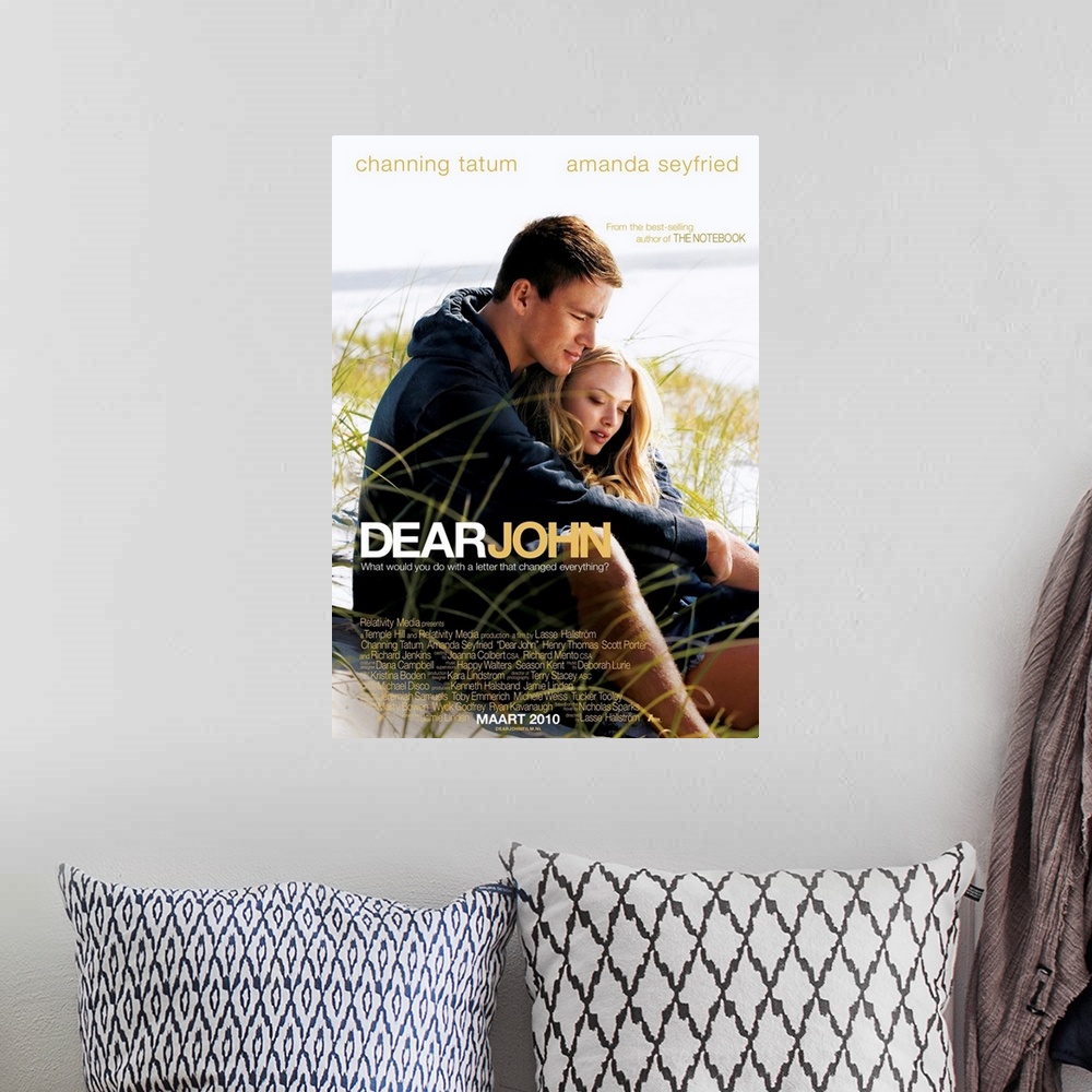 A bohemian room featuring Dear John - Movie Poster