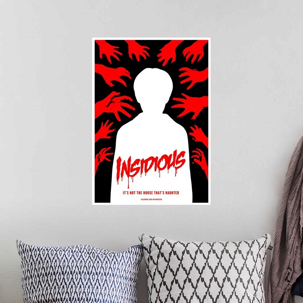 A bohemian room featuring Insidious - Movie Poster