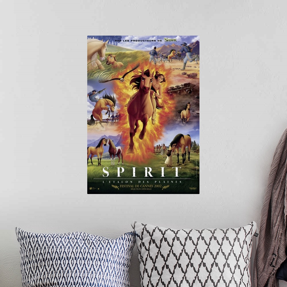 A bohemian room featuring Spirit is a wild stallion and leader of his herd, who is captured and treated badly by a Cavalry ...