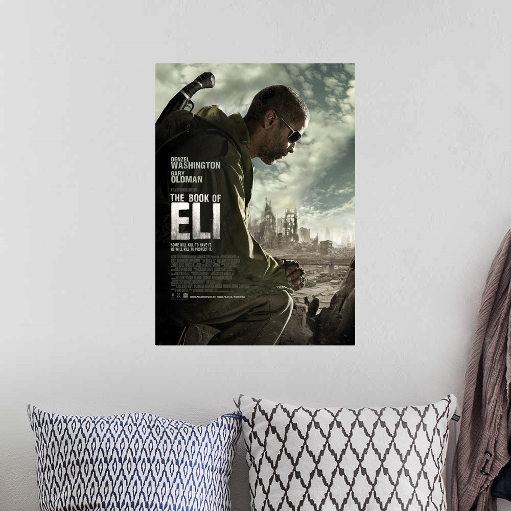 A bohemian room featuring The Book of Eli - Movie Poster - Dutch
