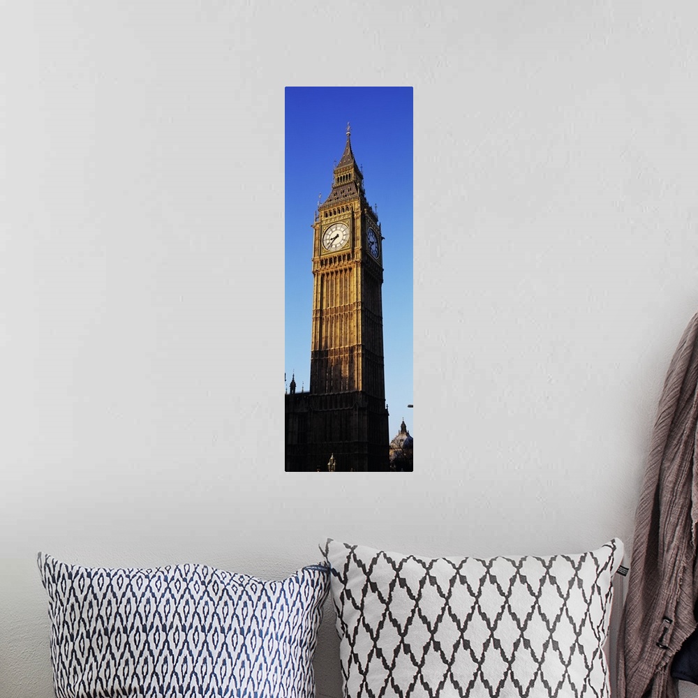 A bohemian room featuring Clock tower, Big Ben, Houses of Parliament, London, England