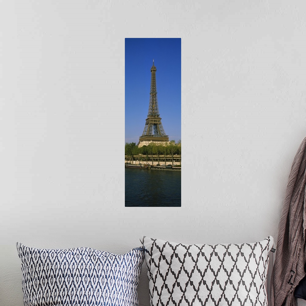 A bohemian room featuring Eiffel Tower Seine River Paris France