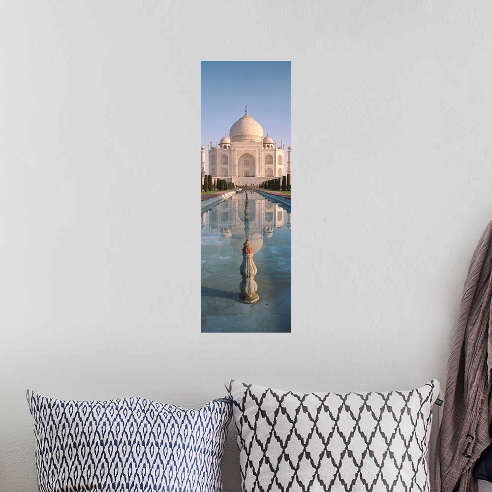 A bohemian room featuring Facade of a building, Taj Mahal, Agra, Uttar Pradesh, India