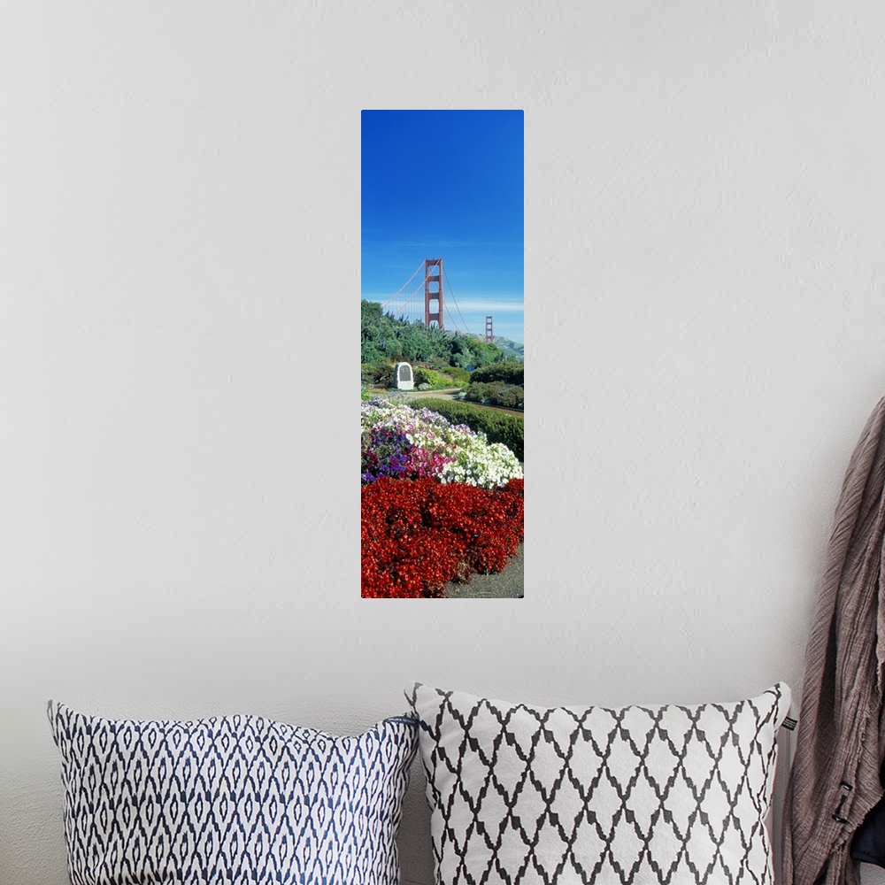 A bohemian room featuring Golden Gate Bridge San Francisco CA