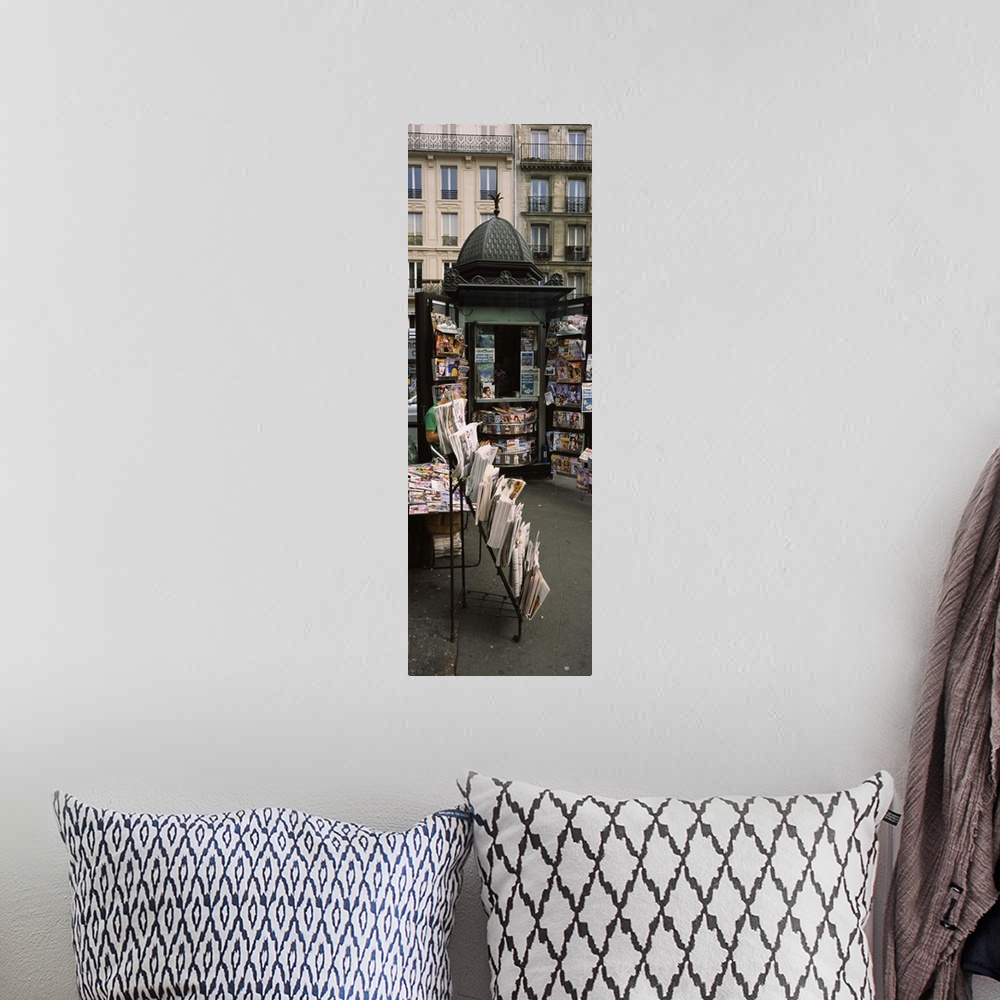 A bohemian room featuring Newsstand on a street, Paris, France