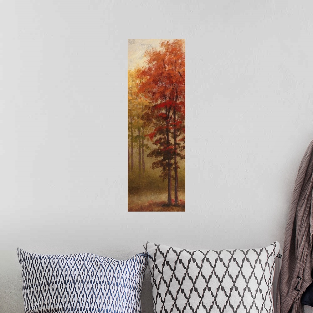 A bohemian room featuring Fall Trees II