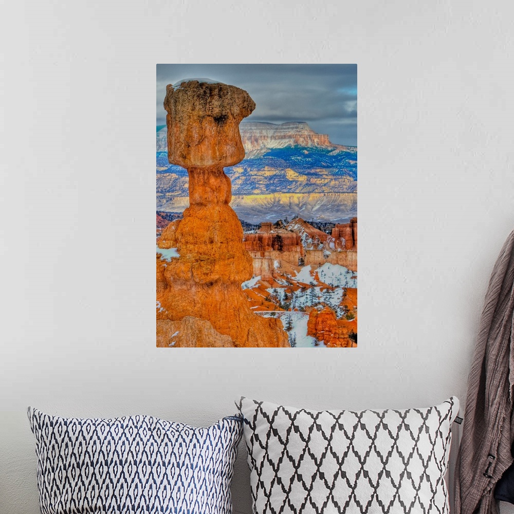A bohemian room featuring Bryce Canyon National Park Utah in winter by Jim Crotty