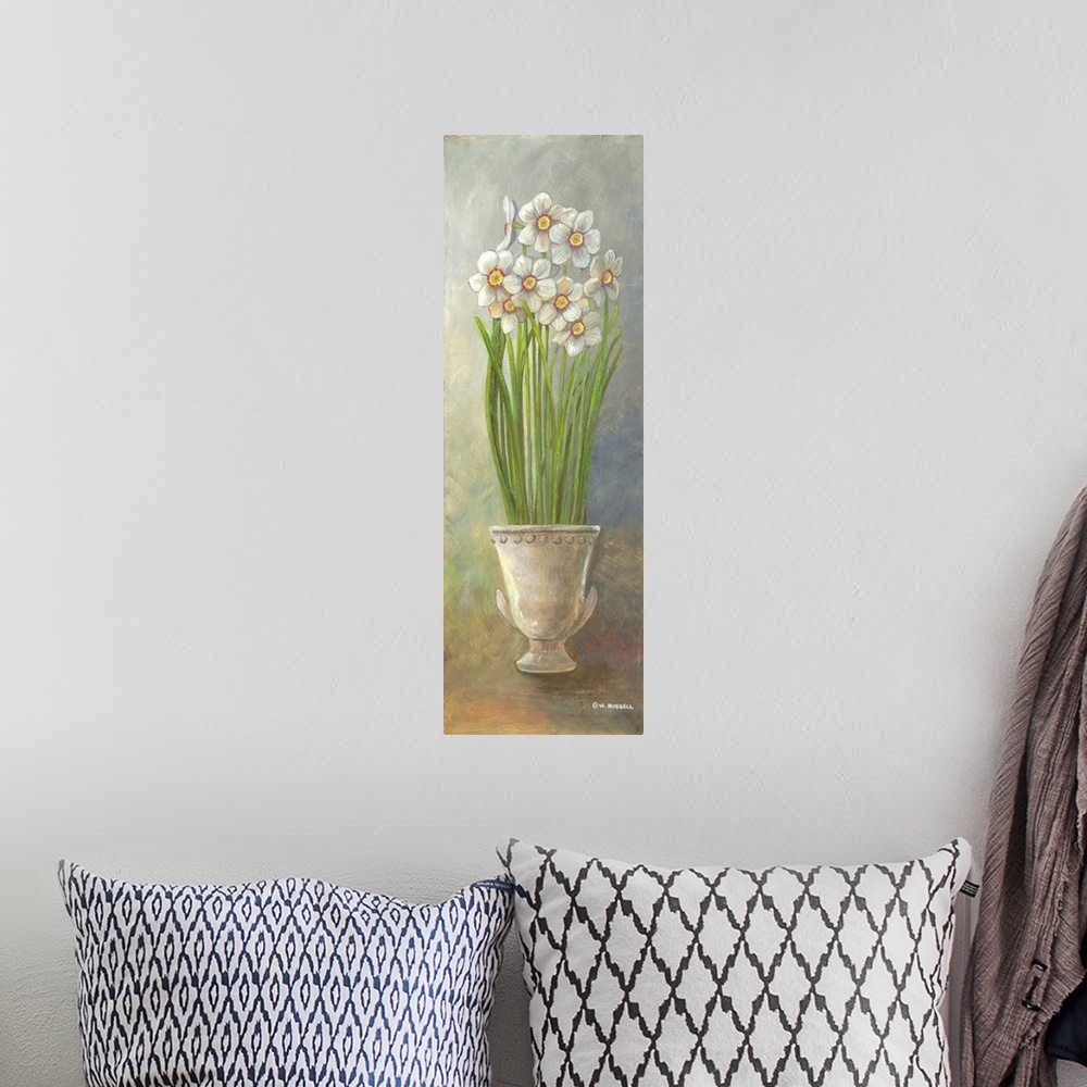 A bohemian room featuring Two-Up Narcissus Vertical