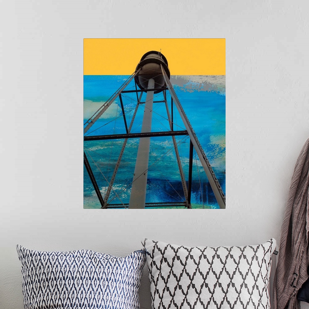 A bohemian room featuring Water Tower Abstract