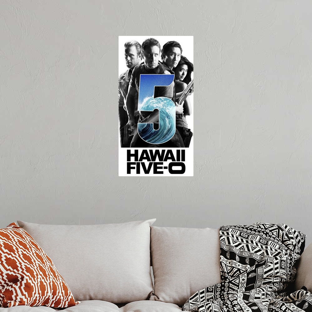 A bohemian room featuring Hawaii Five-0 - TV Poster