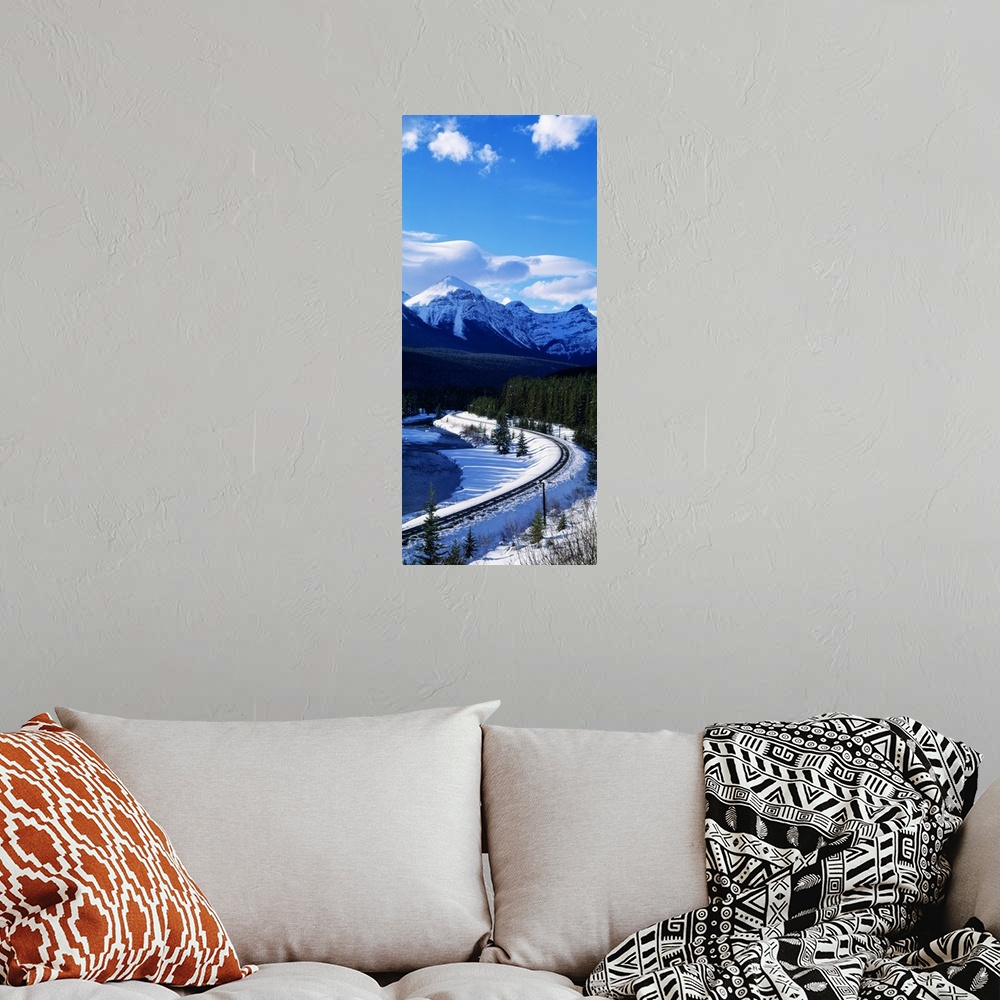 A bohemian room featuring Canada, Alberta, Banff National Park, winter