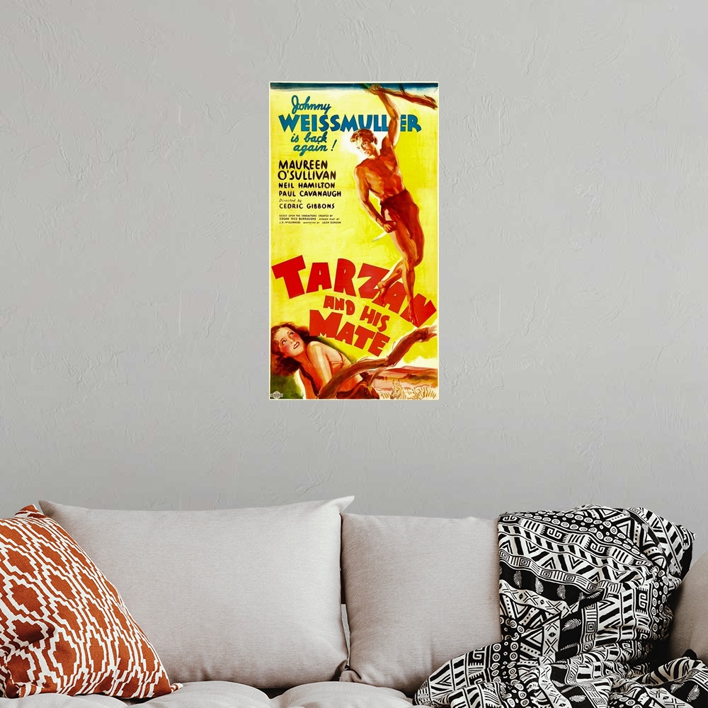 A bohemian room featuring Tarzan and His Mate 3