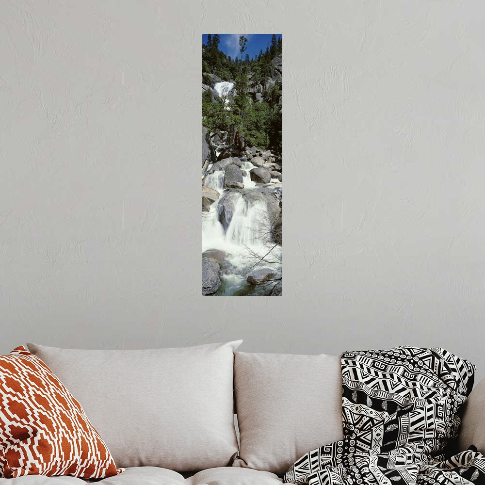 A bohemian room featuring Cascade Falls Yosemite National Park CA