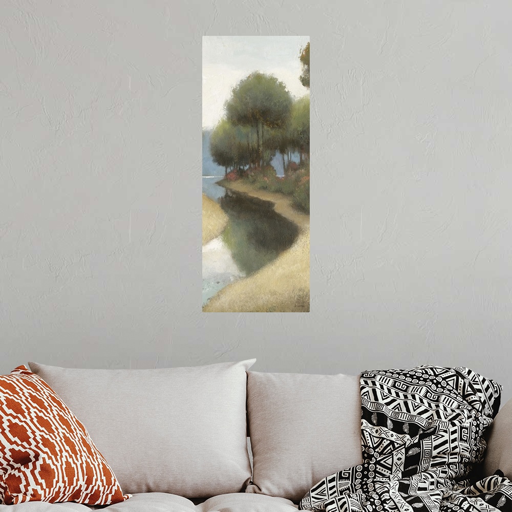 A bohemian room featuring By The Waterways I II