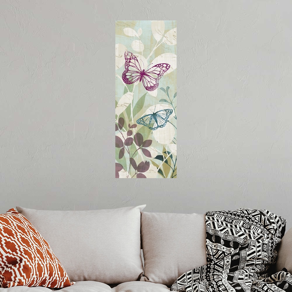 A bohemian room featuring Fluttering Panel I