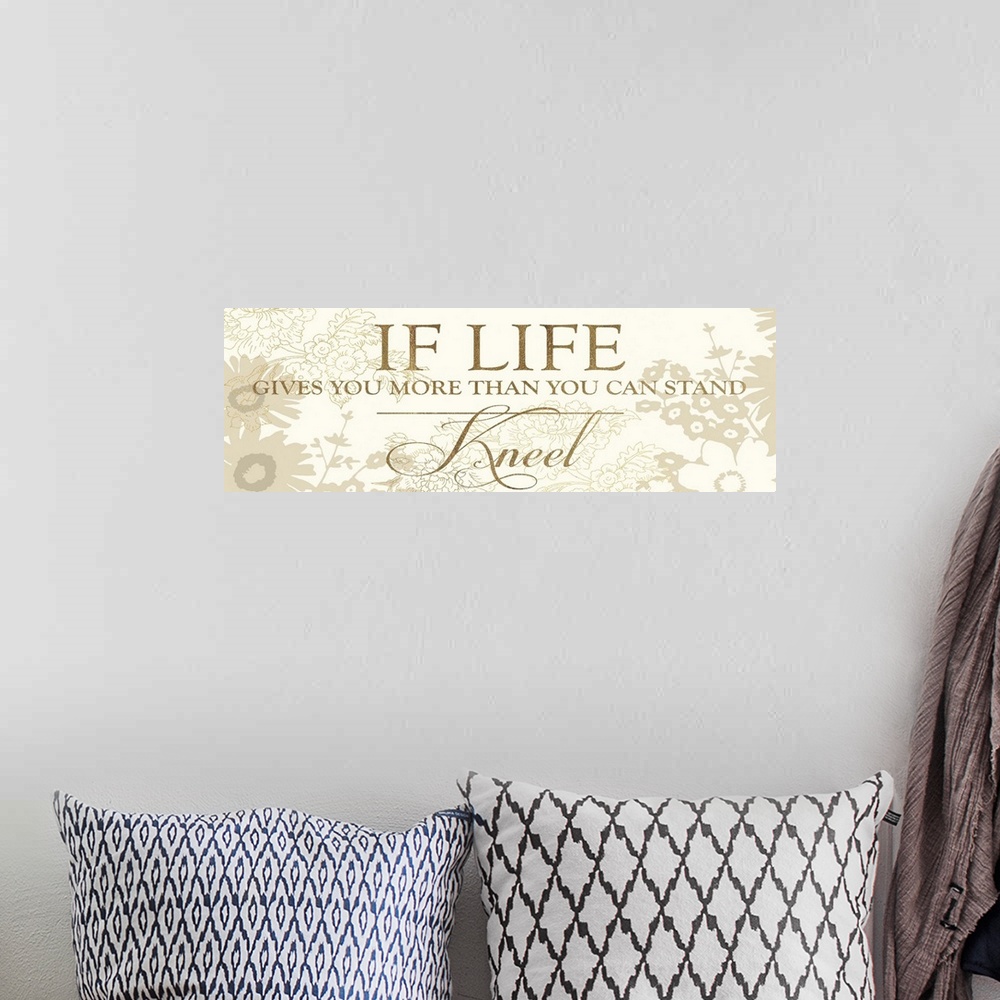 A bohemian room featuring If Lives Gives You More