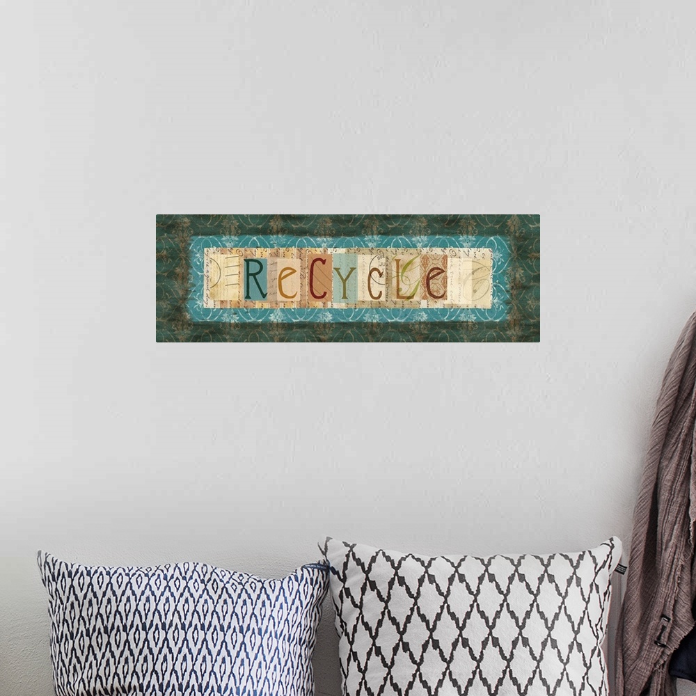 A bohemian room featuring Eco-inspired sentiments great for home décor