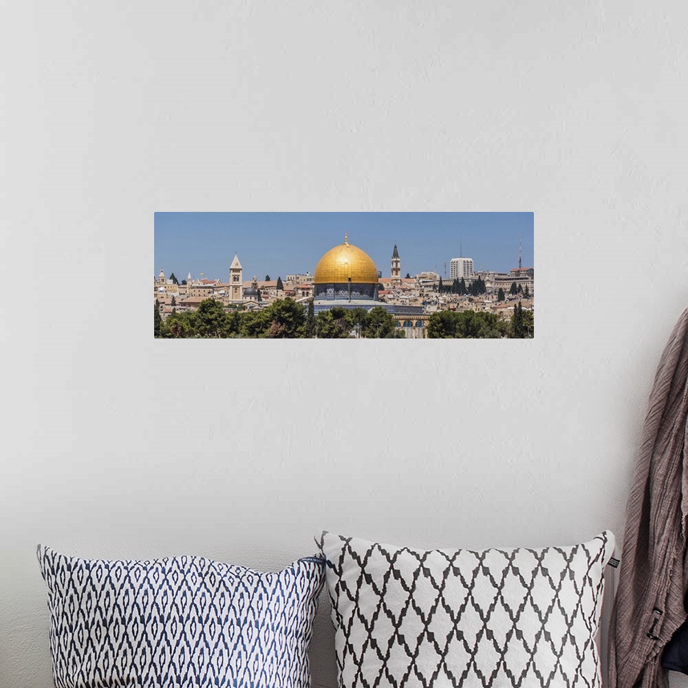 A bohemian room featuring Israel, Jerusalem, Dome of the Rock.